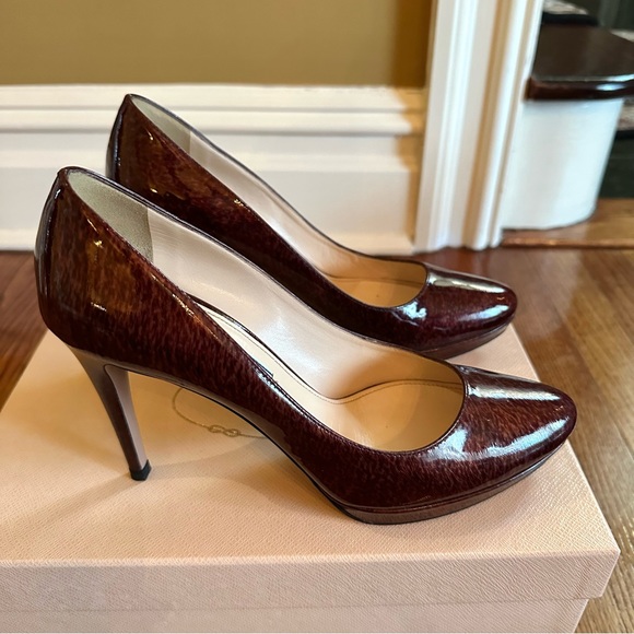 Prada Patent Leather Platform Heels - Picture 3 of 16